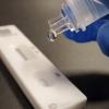 Close-up of COVID-19 rapid test