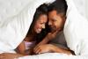 Couple snuggling