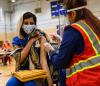 COVID vaccination in gym