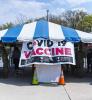 COVID vaccine tent