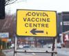 COVID Vaccine Centre sign in UK