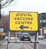 "COVID vaccine centre" sign