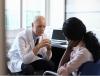 Doctor with patient