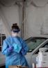 Drive-through testing in New Jersey