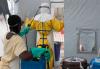 Decontamination at Ebola treatment unit