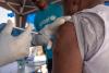 Ebola vaccine injected into arm