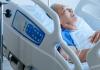 Elderly hospital patient