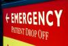 Emergency department sign