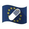 European Union flag with antibiotic