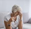 Exhausted older woman