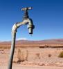 Faucet dripping in the desert