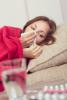 Woman with flu