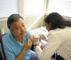 Flu shot in older man