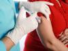 Pregnant women receiving flu shot