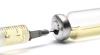 Flu vaccine syringe and vial