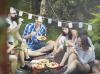 Young adults outdoor party
