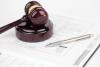 Gavel with court order