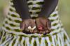 Girl in Africa with pills