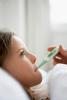 Girl with thermometer