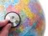 Globe with stethoscope