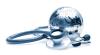Globe and stethoscope