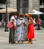 Group of women wearing masks