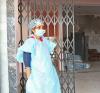 Healthcare worker at a new quarantine center in India