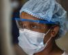 Masked healthcare worker in Bangladesh