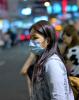 Hong Kong woman wearing surgical mask