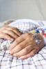 Hospital patient's hands