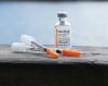 Insulin bottle and syringes