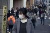 People wearing masks outside in Japan