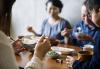 Japanese family dining together