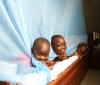 Kids with bed net