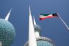 Kuwait Towers with Kuwaiti flag