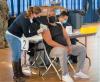 Man getting the COVID vaccine
