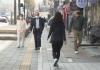 Masked pedestrians in South Korea