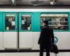 Masked subway riders