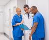 Medical consult in hallway