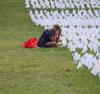 Mourning at the national COVID-19 memorial
