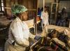 Nurse caring for Ebola patient