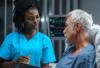 Nurse with hospital patient