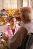 Nursing home nurse man in wheelchair