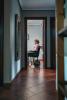 Nursing home resident alone in wheelchair