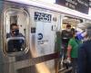 New York City subway train during COVID-19
