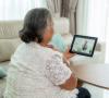 Older woman online medical consultation