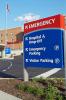 Hospital emergency department sign