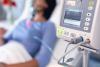 Hospital patient on ventilator