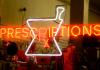Neon sign for prescriptions