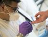 Finger prick for rapid COVID testing